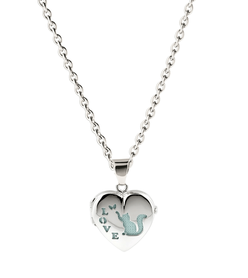 Loved Remembered Cat Locket Urn