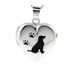 Loved Remembered Dog Paw Print Locket Urn