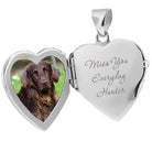 Loved Remembered Dog Paw Print Locket Urn
