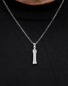 Loved Remembered Hammered Cylinder Pendant Urn