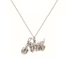 Loved Remembered Motorcycle Pendant Urn