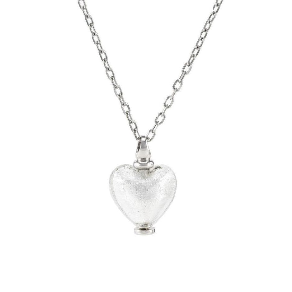 Loved Remembered Murano Glass Heart Urn - April
