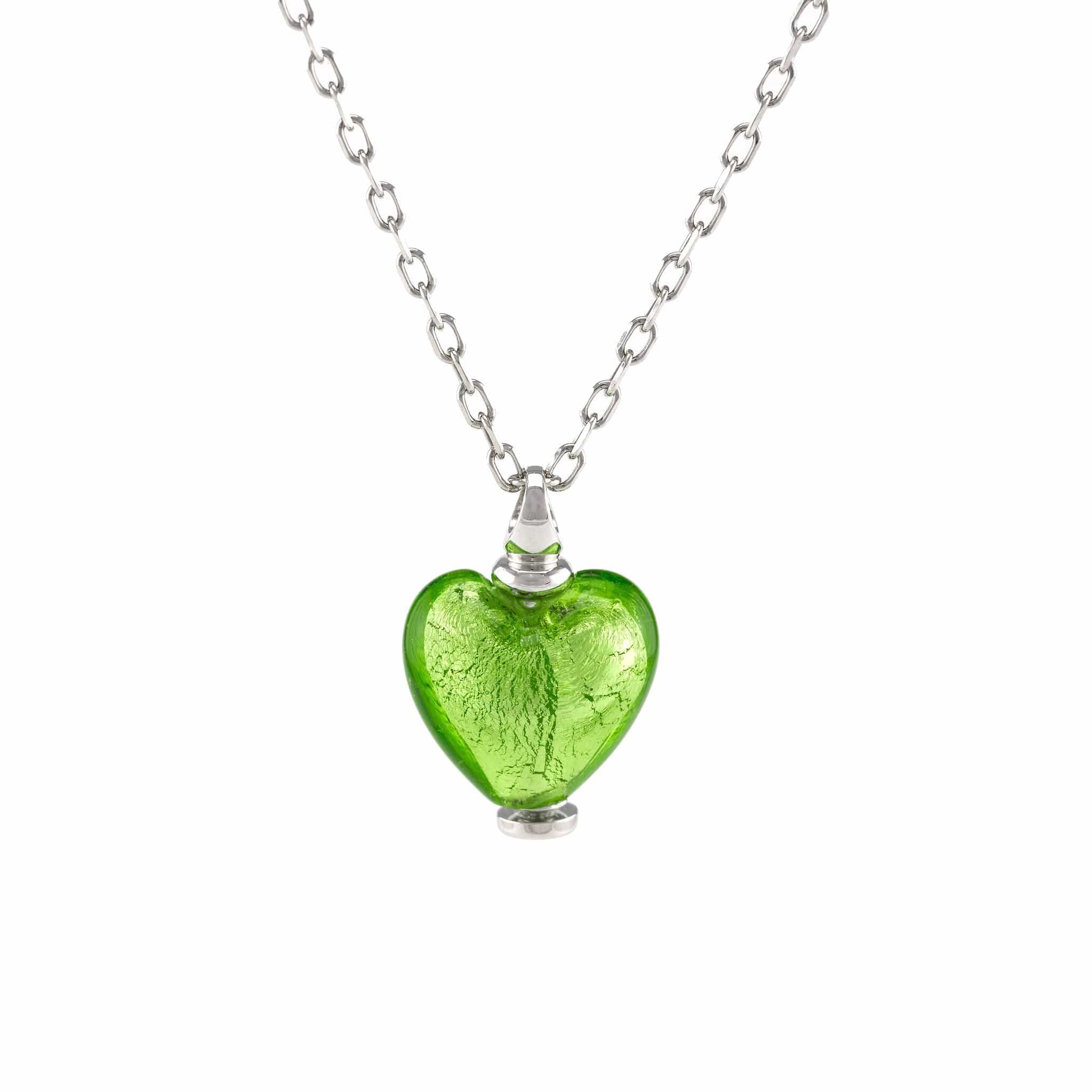 Loved Remembered Murano Glass Heart Urn - August