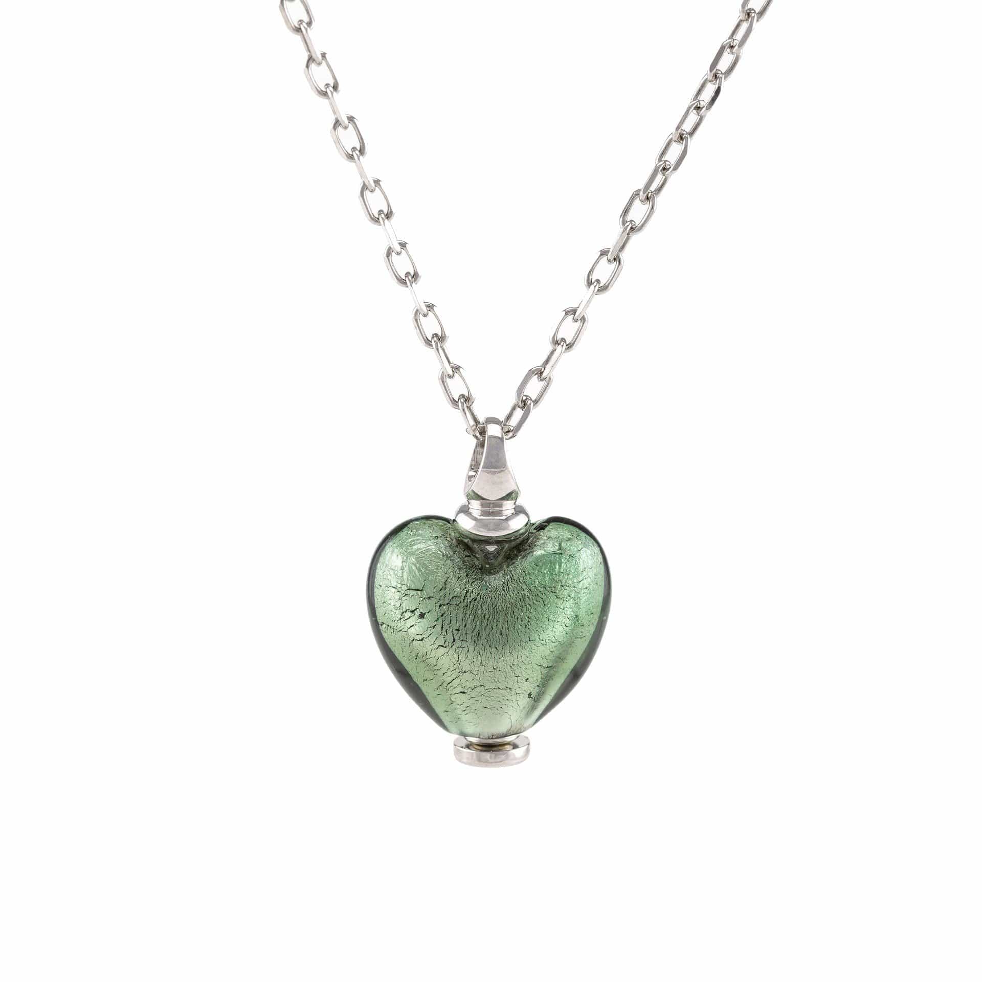 Loved Remembered Murano Glass Heart Urn - June