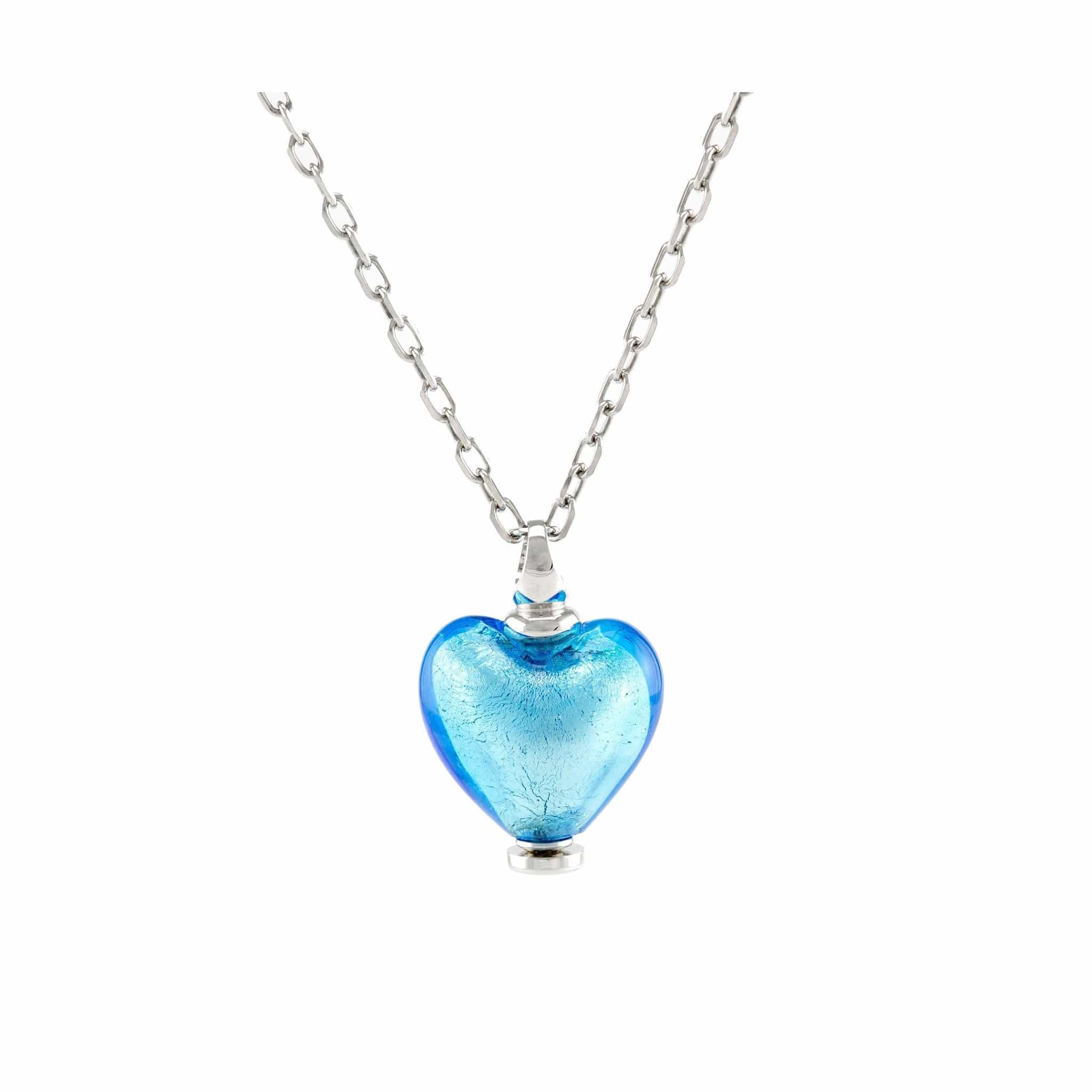 Loved Remembered Murano Glass Heart Urn - March
