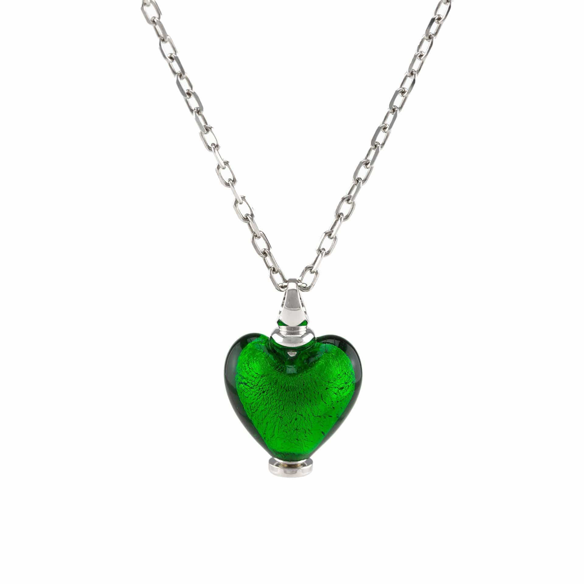 Loved Remembered Murano Glass Heart Urn - May