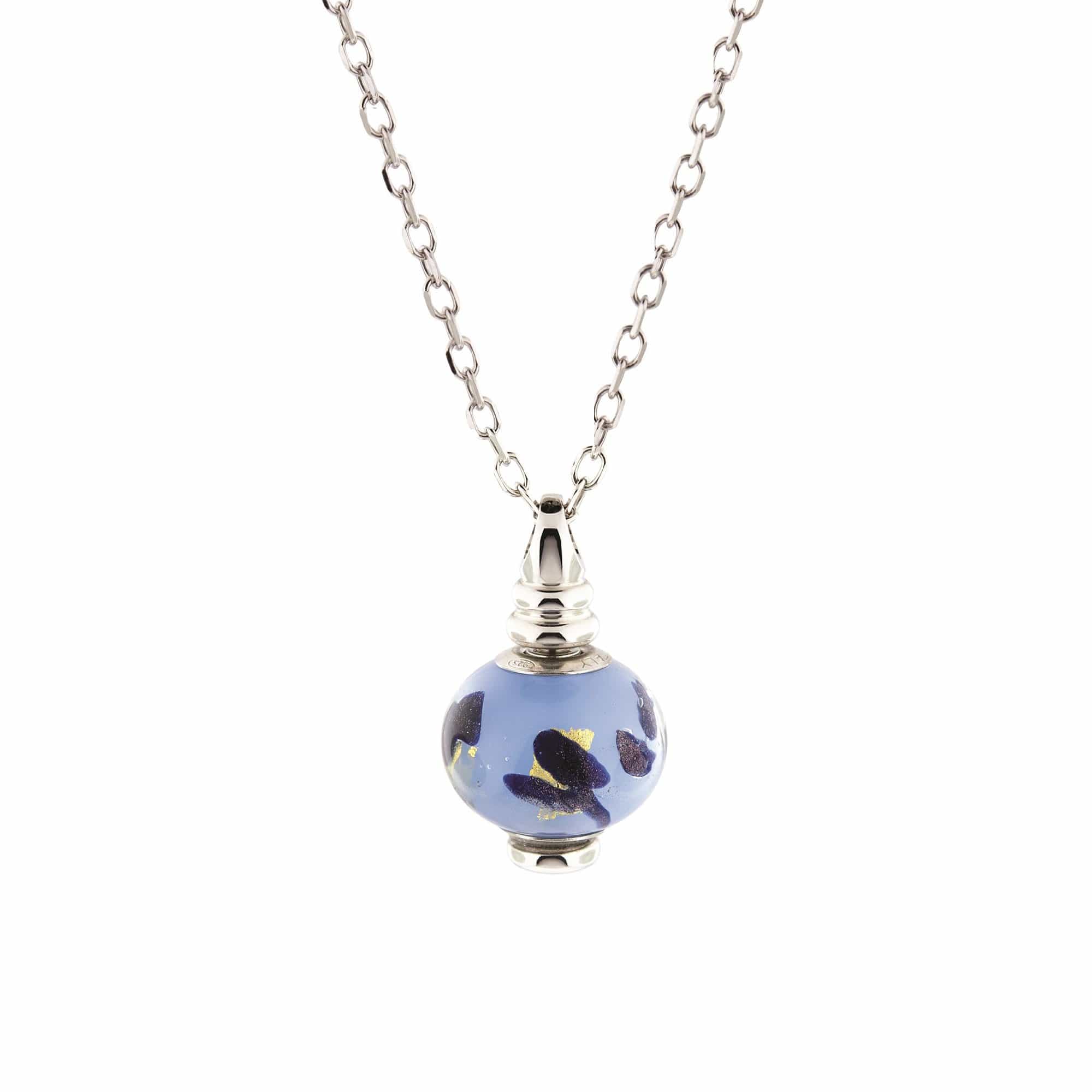 Loved Remembered Murano Glass Pendant - 'Ocean Mist'