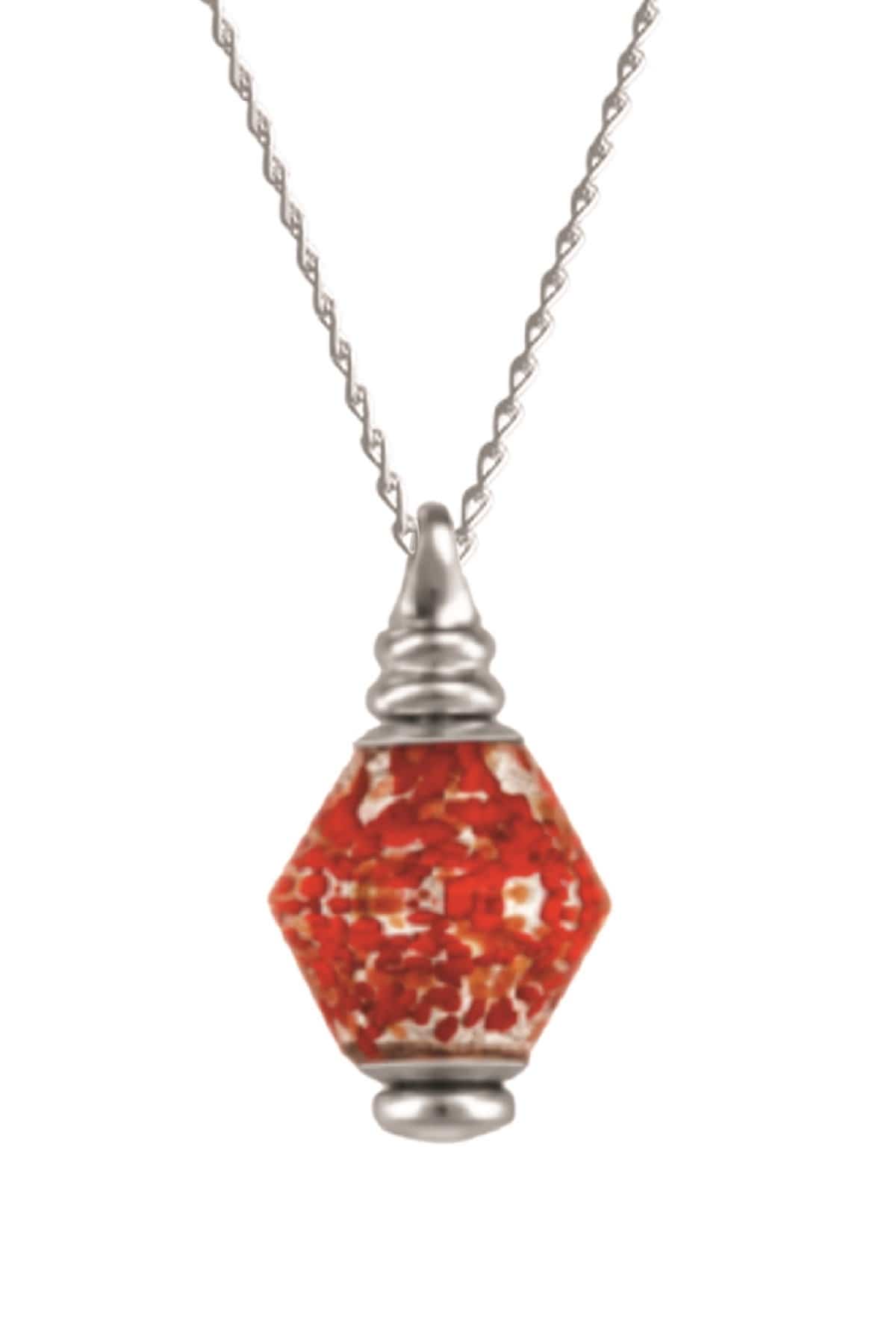 Loved Remembered Murano Glass Pendant Urn - 'Beloved'