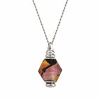 Loved Remembered Murano Glass Pendant Urn - 'Eventide Rose'