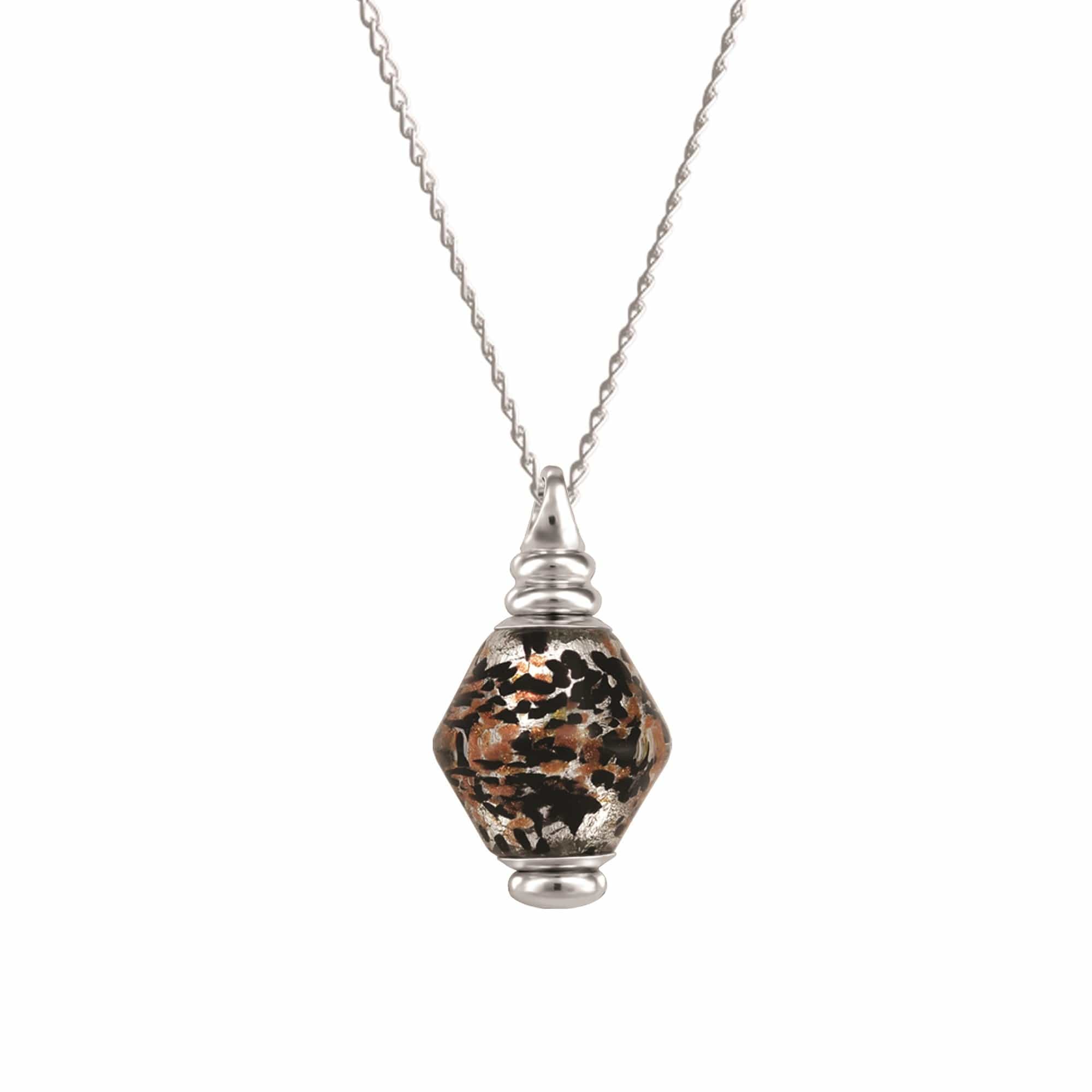 Loved Remembered Murano Glass Pendant Urn - 'Everlasting Embrace'