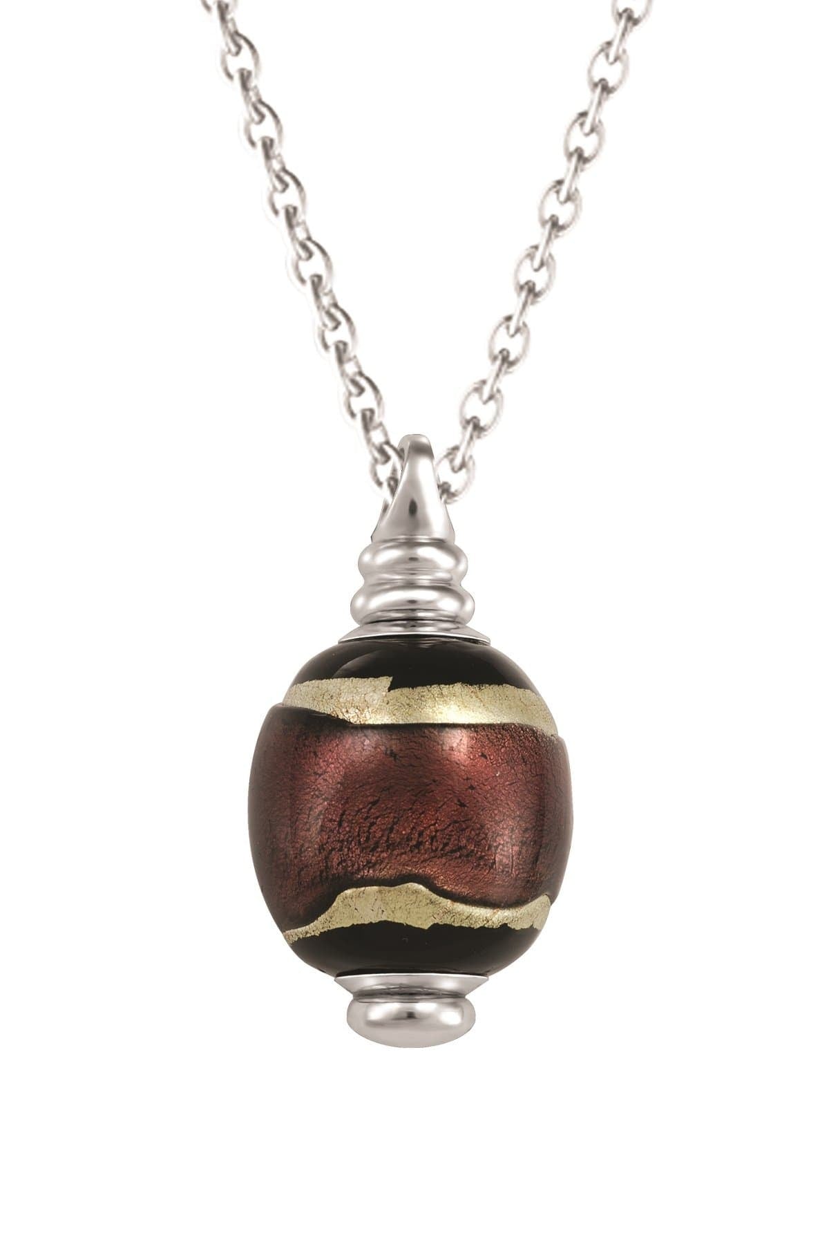 Loved Remembered Murano Glass Pendant Urn - 'Gilded Dreams'