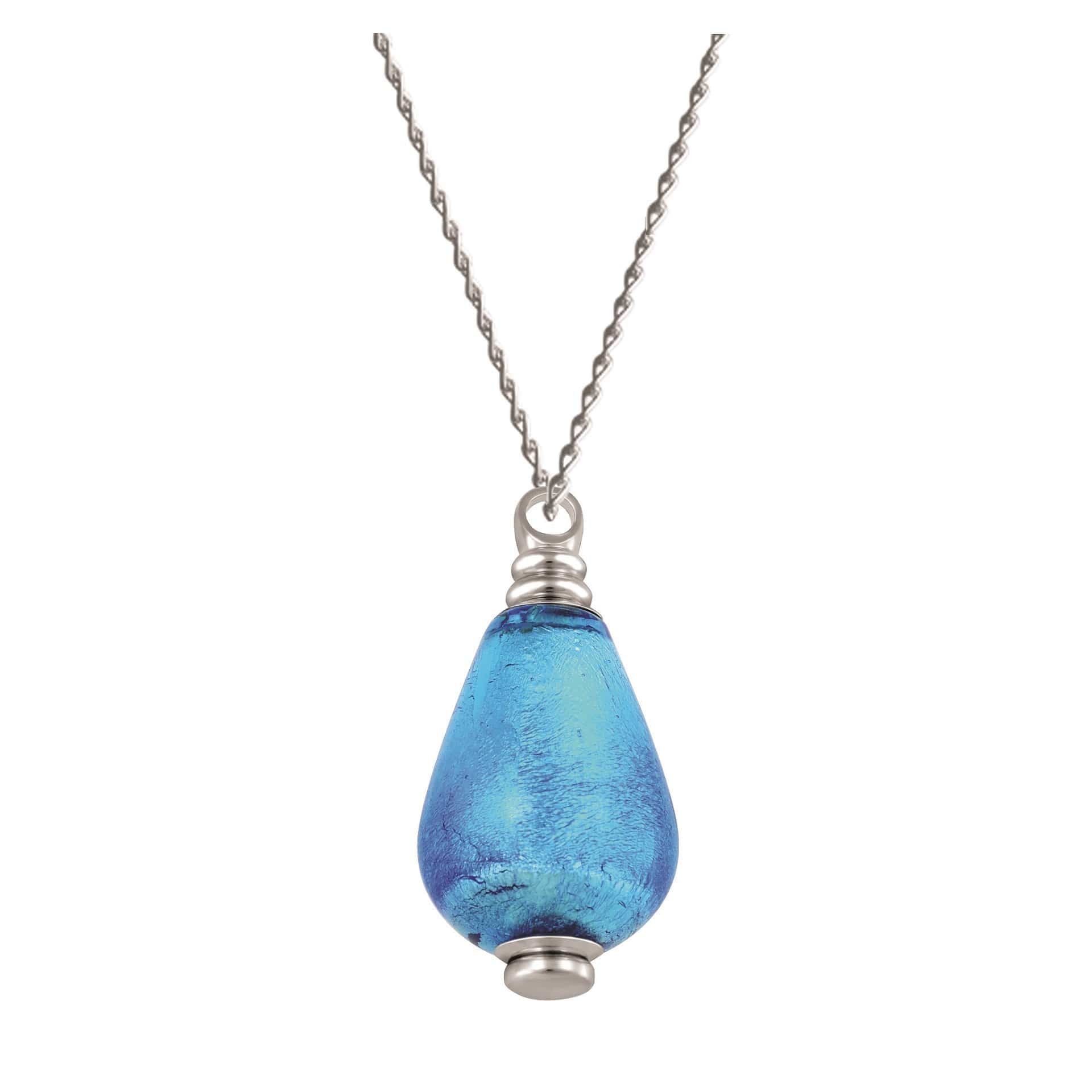 Loved Remembered Murano Glass Pendant Urn - 'Infinity'