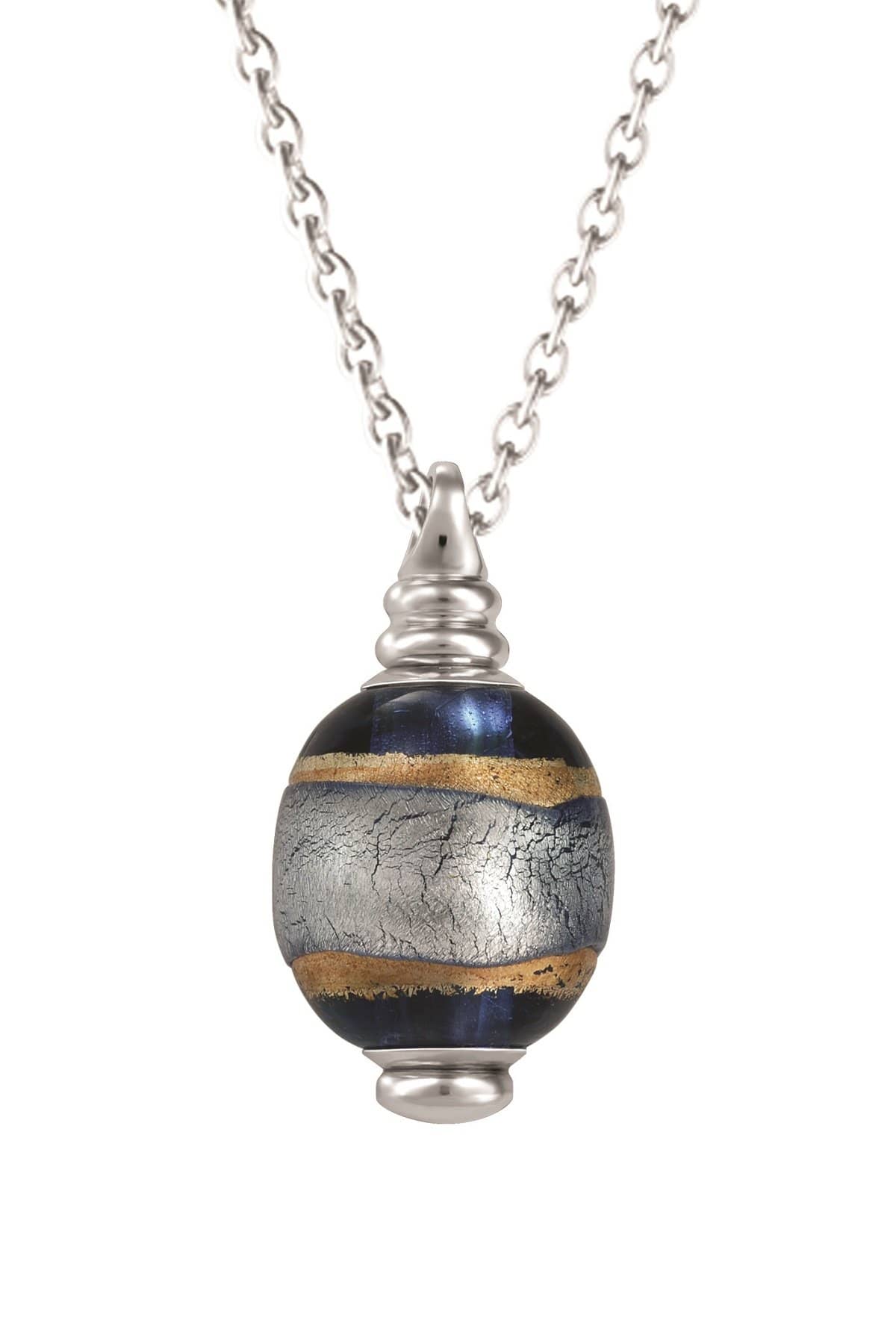 Loved Remembered Murano Glass Pendant Urn - 'Serenity'