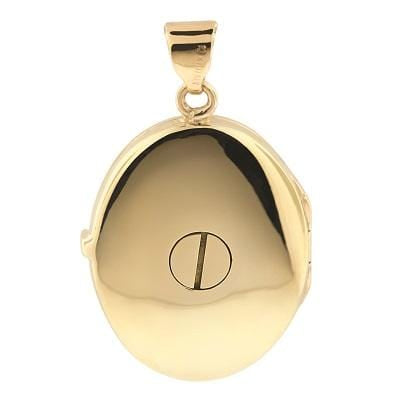 Loved Remembered 'Poppy' Gold Oval Locket Urn