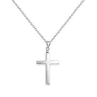 Loved Remembered Silver Cross Pendant Urn