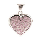 Loved Remembered Silver Filigree Heart Classic Locket