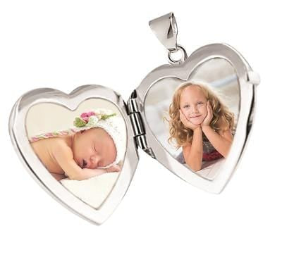 Loved Remembered Silver Filigree Heart Classic Locket