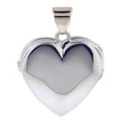 Loved Remembered Silver Filigree Heart Photo Print Locket