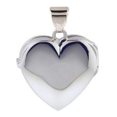 Loved Remembered Silver Filigree Heart Photo Print Locket