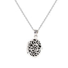 Loved Remembered Silver Filigree Oval Classic Locket