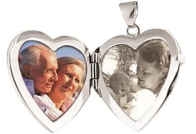 Loved Remembered Silver 'Forget Me Not' Classic Locket