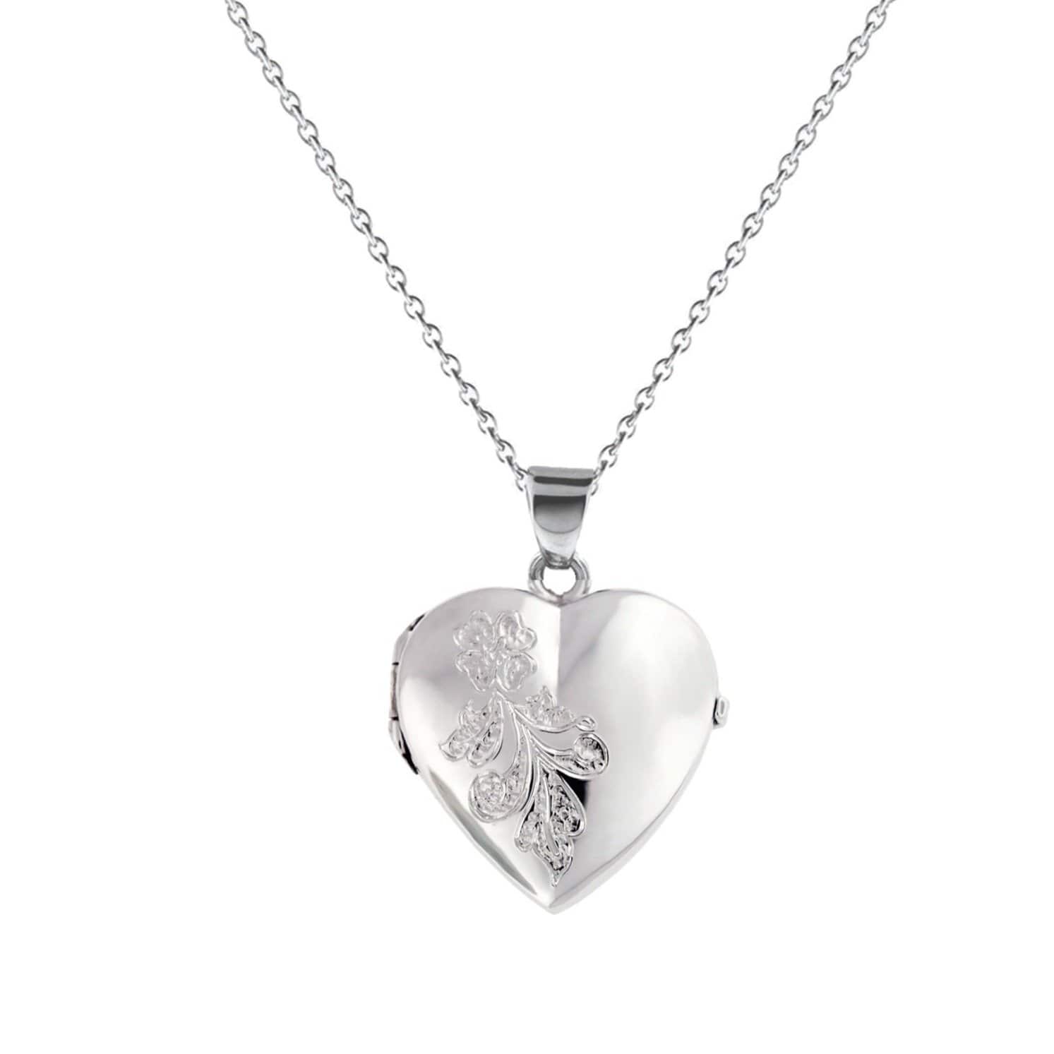 Loved Remembered Silver 'Forget Me Not' Classic Locket