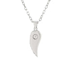 Loved Remembered Silver Guardian Angel Pendant Urn