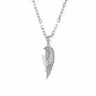 Loved Remembered Silver Guardian Angel Pendant Urn