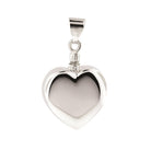 Loved Remembered Silver Heart Pendant Urn - Top Filling