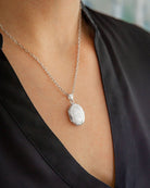 Loved Remembered Silver 'Wildflower' Classic Locket