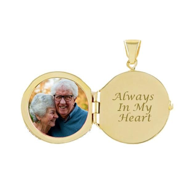 Loved Remembered 'Trillium' Gold Locket Urn