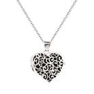 Loved Remembered White Gold Filigree Heart Locket Urn OUT OF STOCK