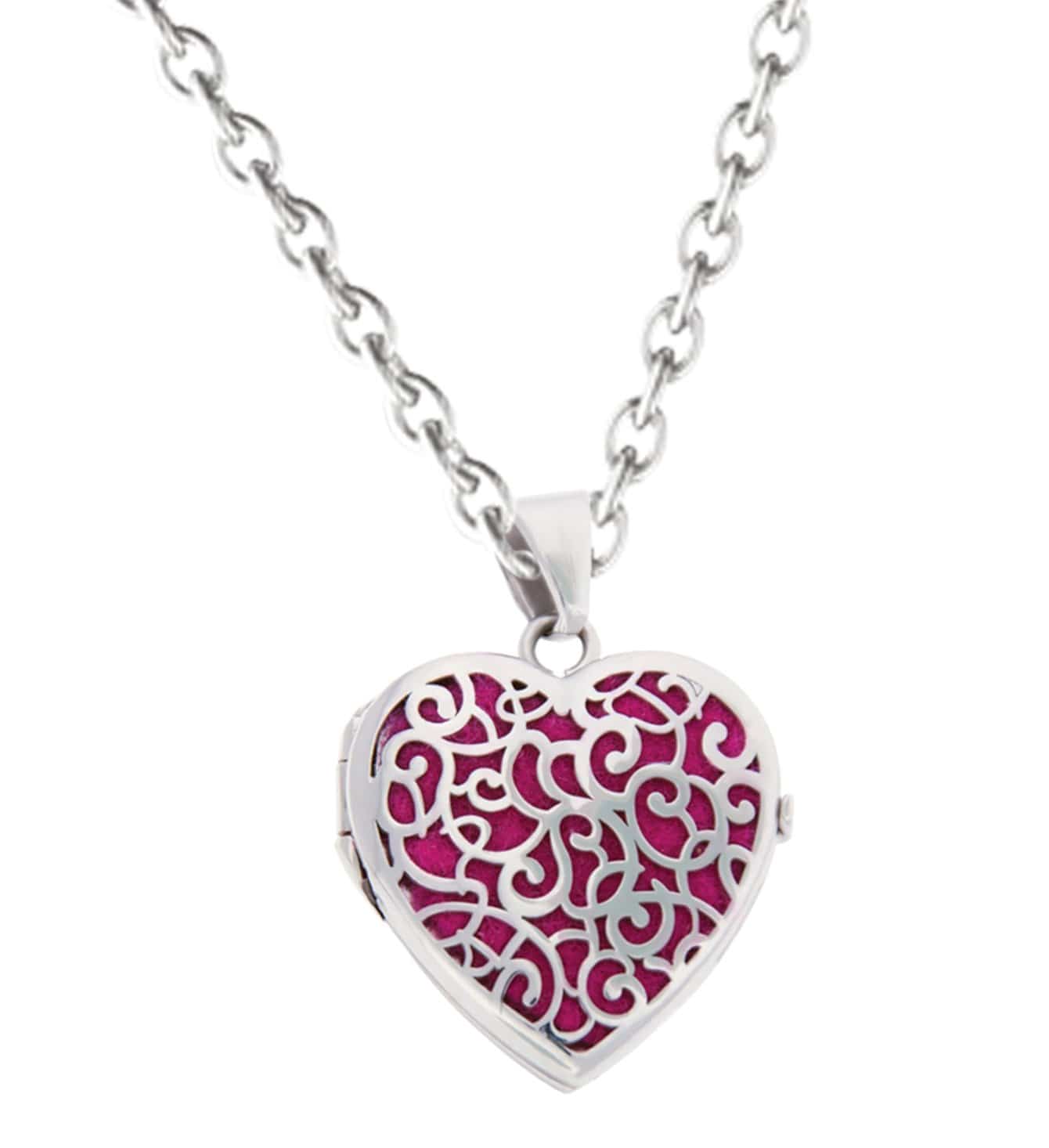 Loved Remembered White Gold Filigree Heart Locket Urn OUT OF STOCK