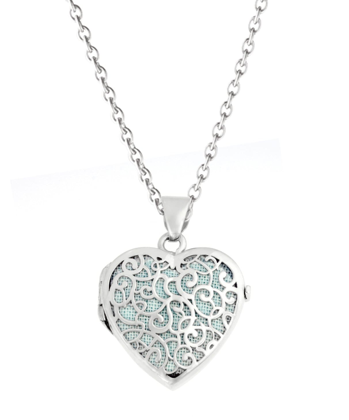 Loved Remembered White Gold Filigree Heart Locket Urn OUT OF STOCK